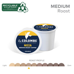 La Colombe cápsula insertada en Keurig demostrando compatibilidad rápida