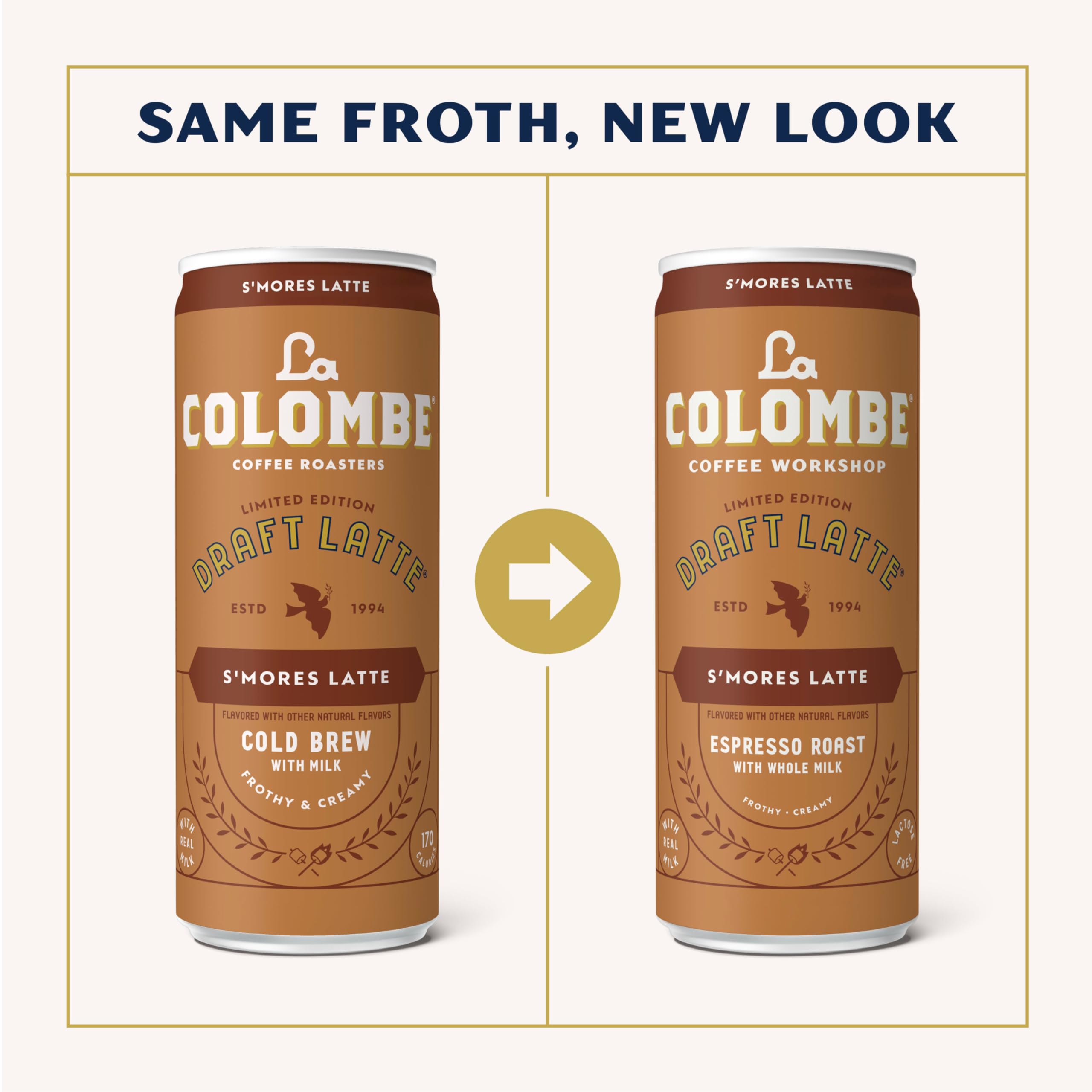 La Colombe lata en mano, portátil y lista para tomar en movimiento