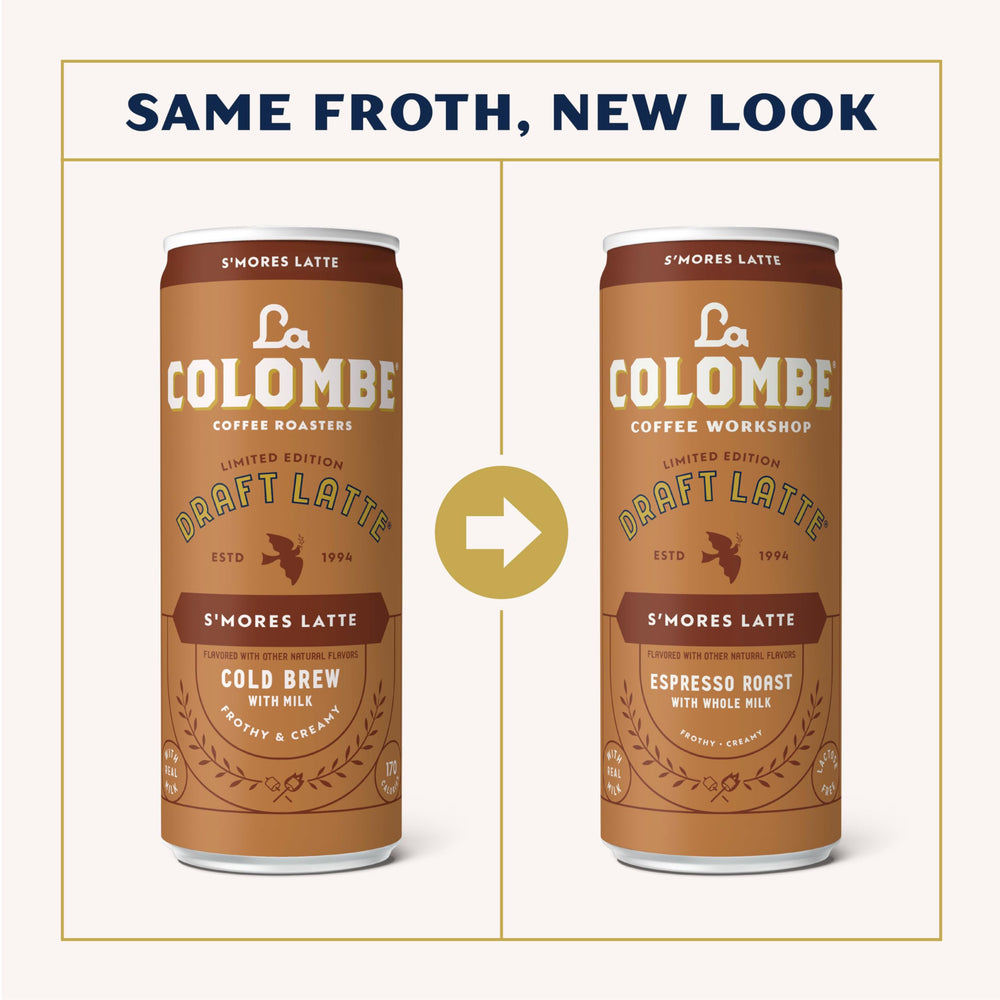 La Colombe lata en mano, portátil y lista para tomar en movimiento