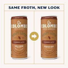 La Colombe lata en mano, portátil y lista para tomar en movimiento