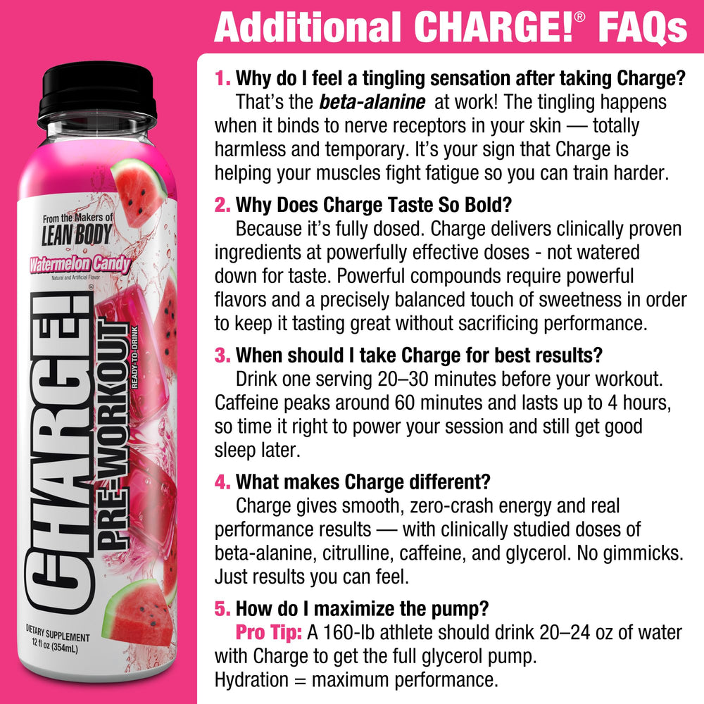 Labrada Charge primer plano de ingredientes en etiqueta, muestra fórmula potente