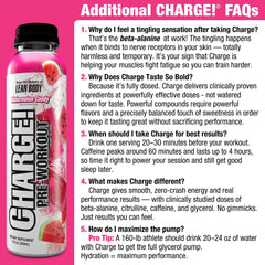 Labrada Charge primer plano de ingredientes en etiqueta, muestra fórmula potente