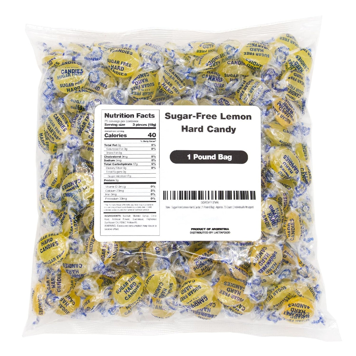 LAETAFOOD bolsa 1 libra vista frontal con beneficios de compartir