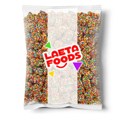 LAETAFOOD primer plano textura nonpareils que añade crujiente