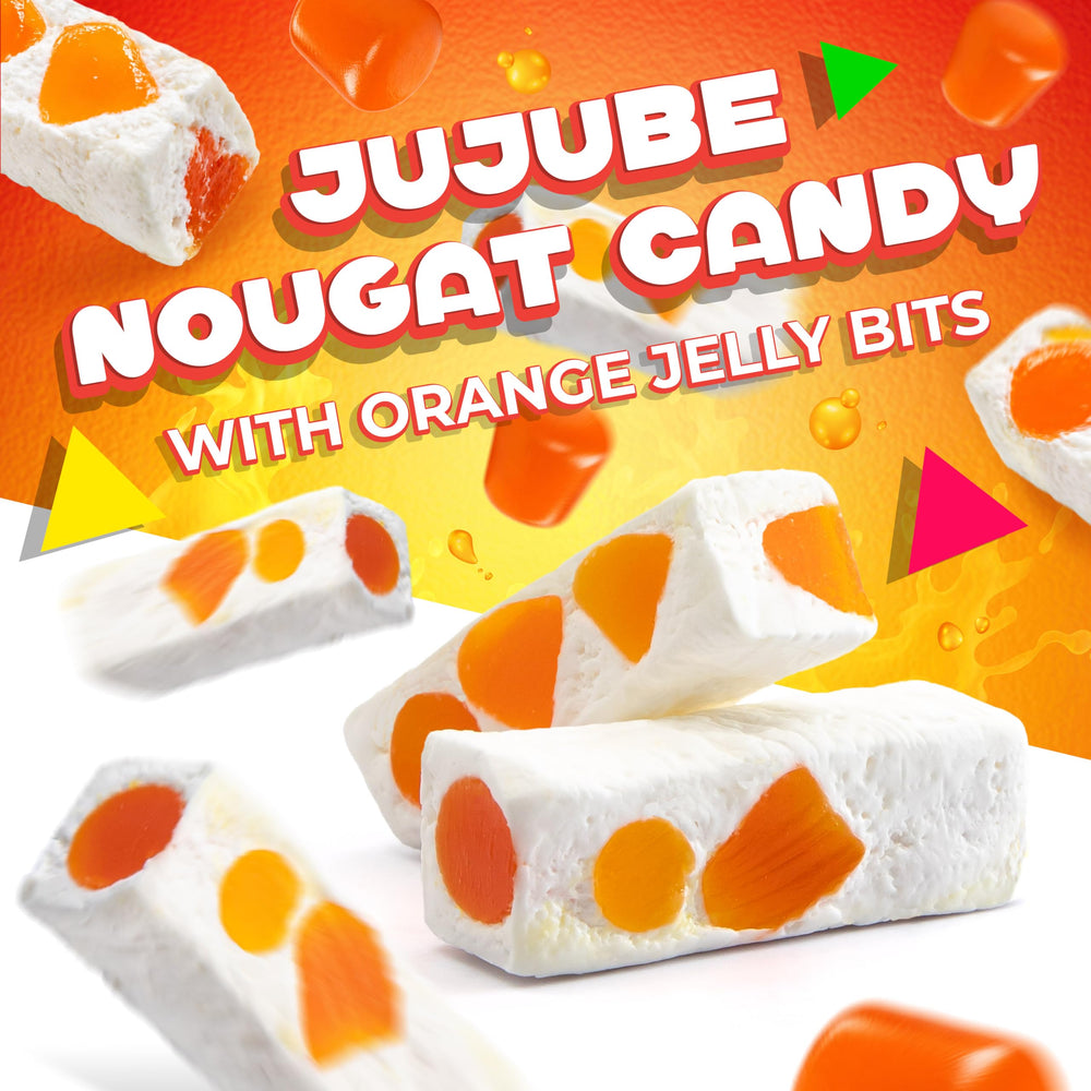 LAETAFOOD primer plano del nougat cremoso que destaca su textura suave