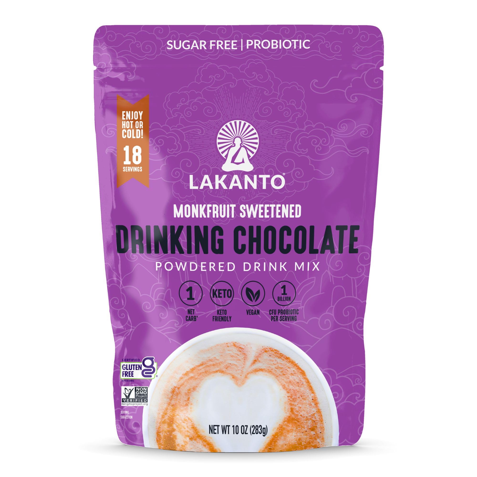 Lakanto empaque frontal mostrando 10 oz y aspecto atractivo