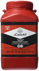 Lalah's empaque frontal de curry powder 3 lb, ahorro y conveniencia