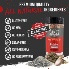 Lane's aplicado en brisket sobre parrilla para sabor ahumado