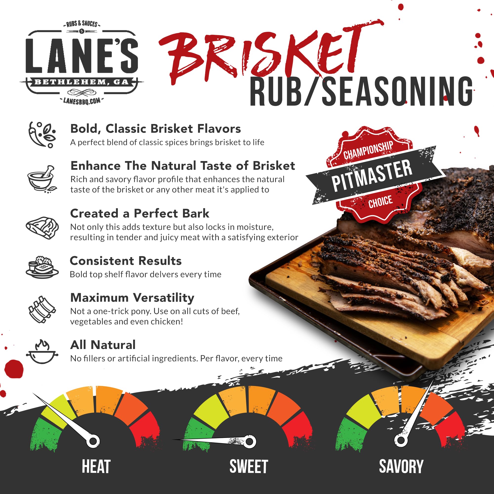 Lane's textura del adobo en primer plano para corteza crujiente