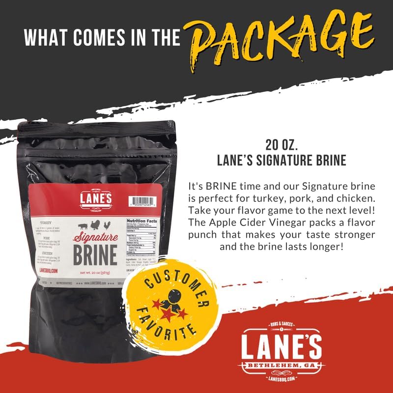 Lane's etiqueta de ingredientes, resalta sin conservantes ni MSG