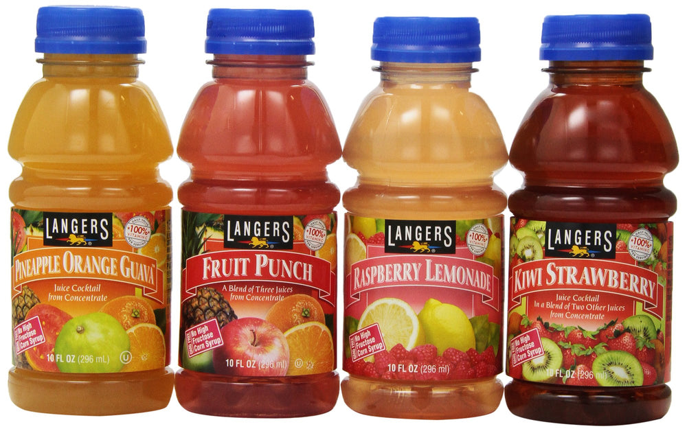 Langers botellas en refrigerador listas para servir y mantener frescura
