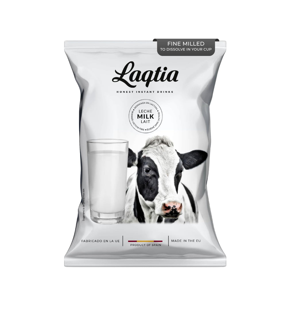 Laqtia frente del empaque mostrando bolsa de 1 lb y uso práctico