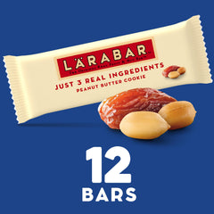 LÄRABAR detalle de dátiles y cacahuates, ingredientes reales y simples