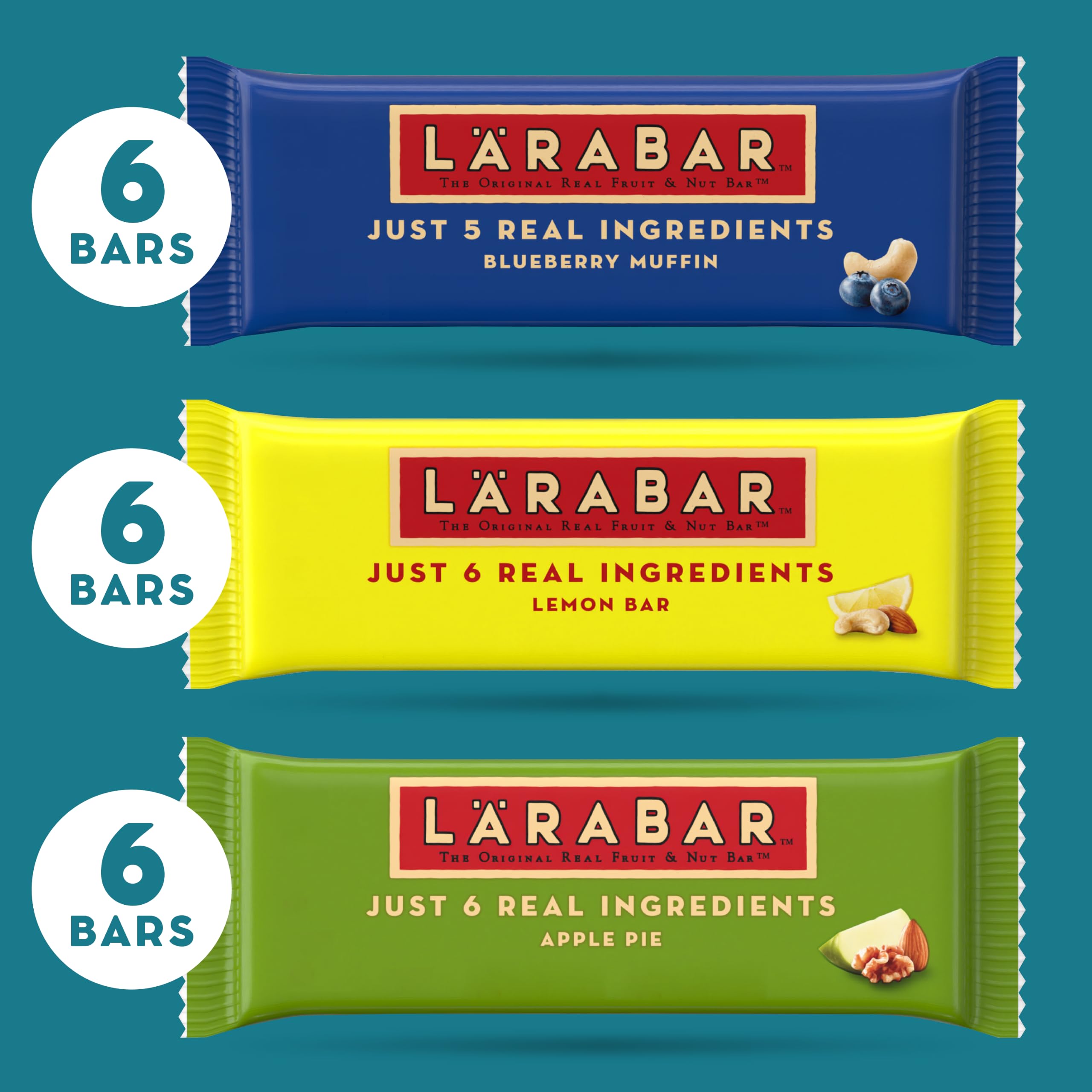 LÄRABAR close-up de textura que muestra frutos y dátiles enteros
