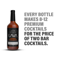 LAVA etiqueta en primer plano resaltando ingredientes naturales y artesanales