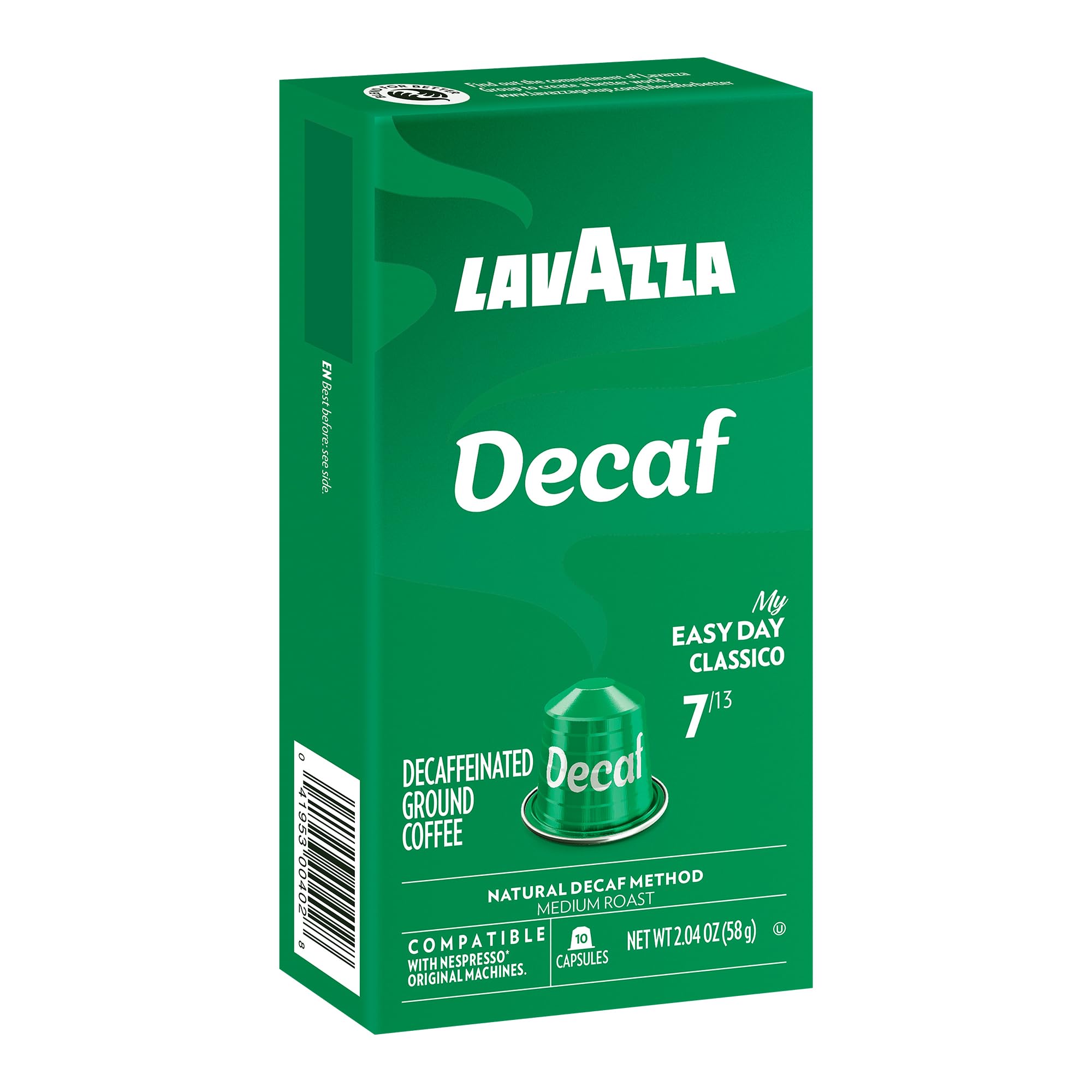 Lavazza escena de cocina con cápsulas, disfrute diario y conveniencia