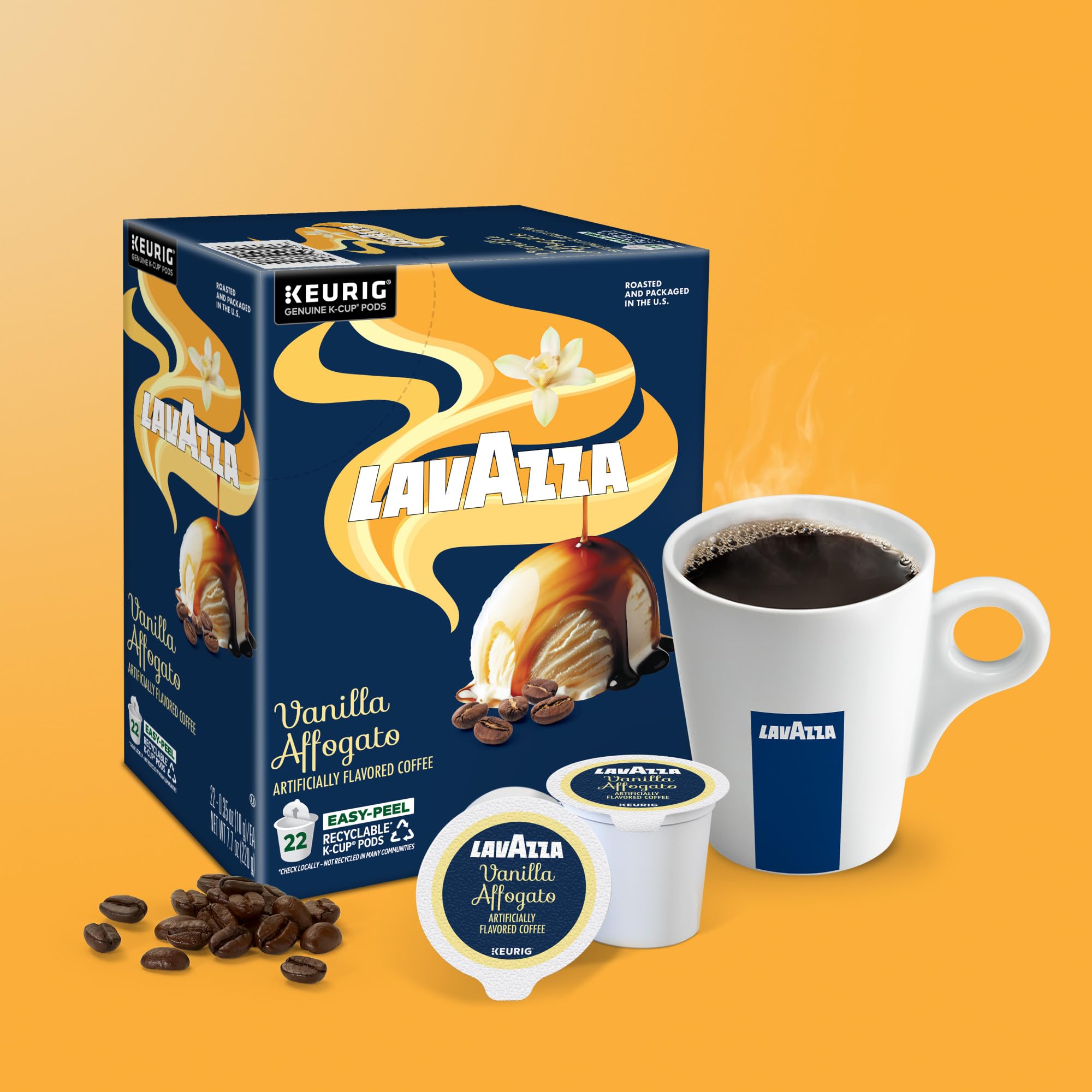 Lavazza caja abierta mostrando cápsulas listas para usar