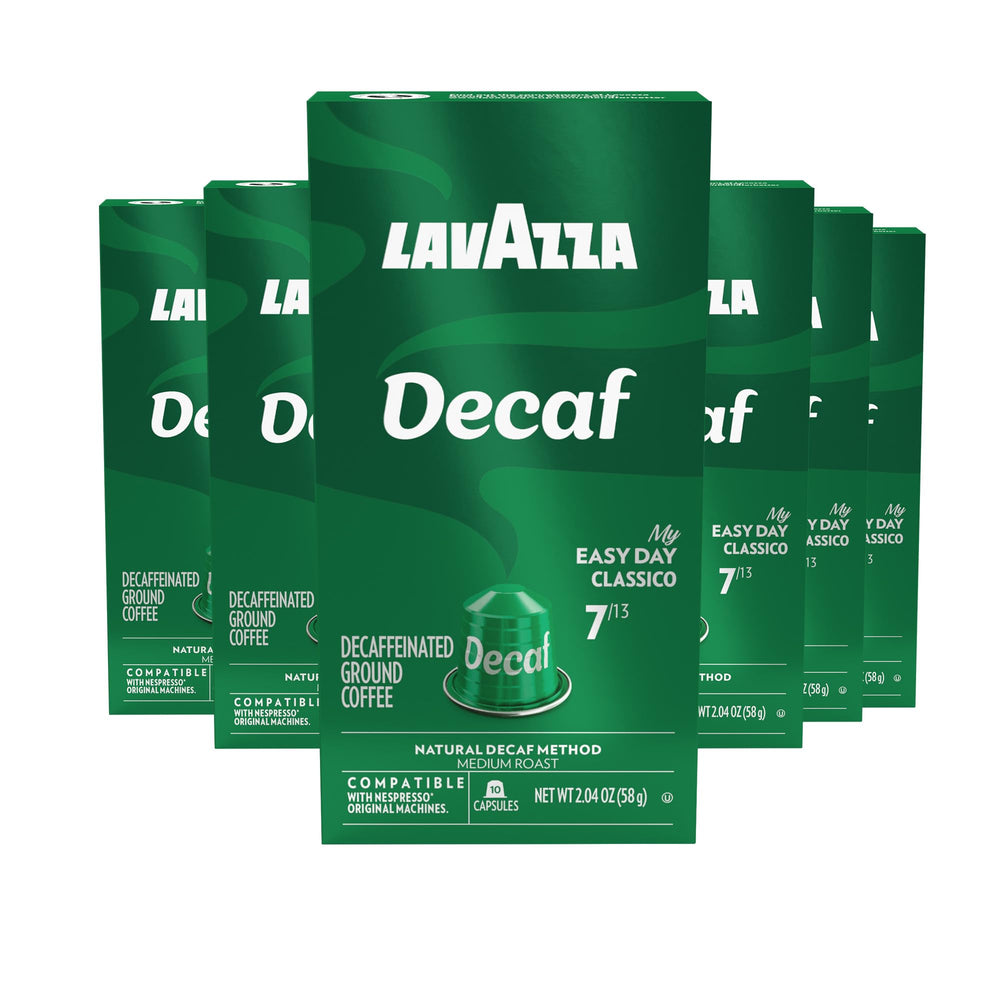 Lavazza caja frontal 60 cápsulas mostrando variedad y conveniencia