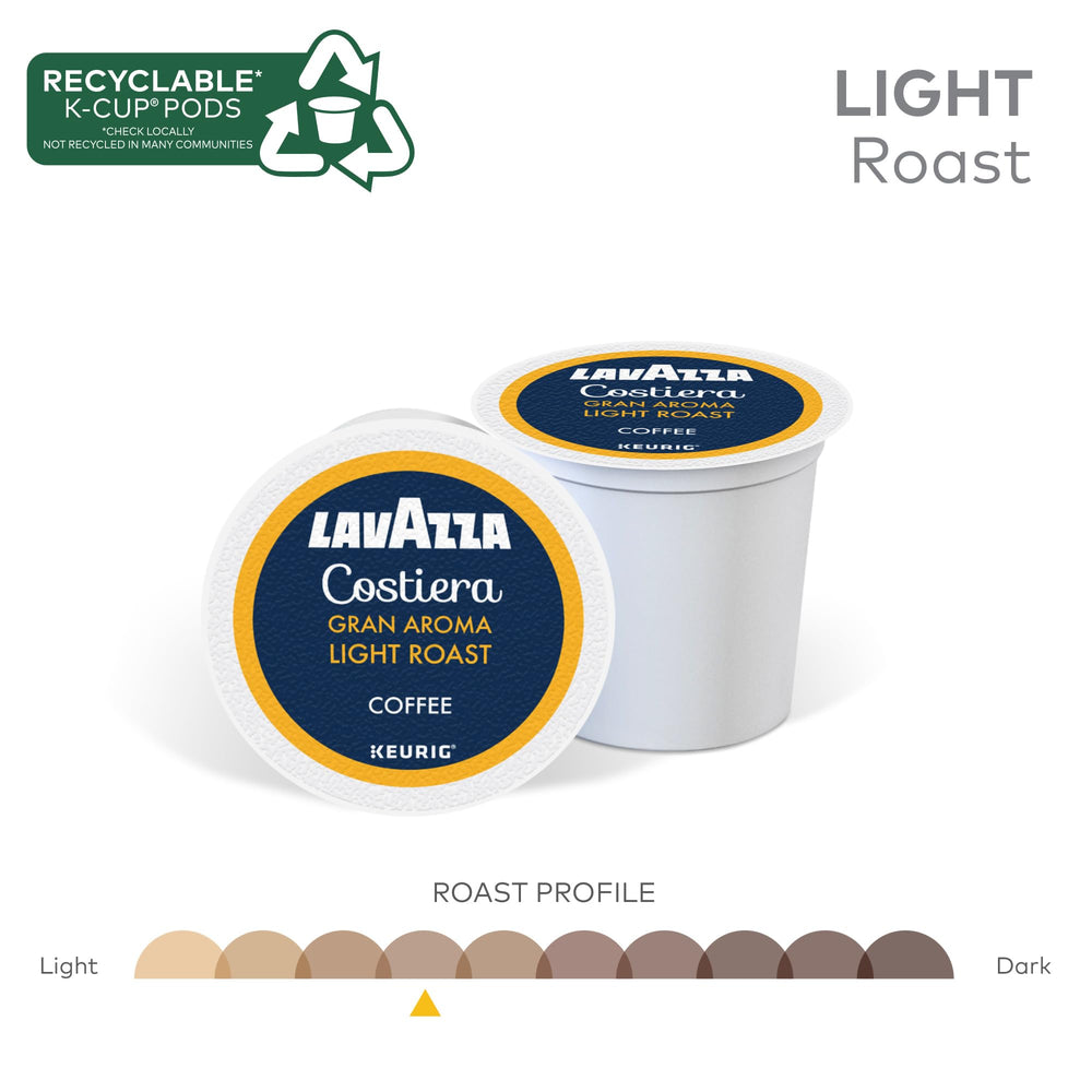 Lavazza cápsula sostenida en mano para ilustrar tamaño y facilidad de uso