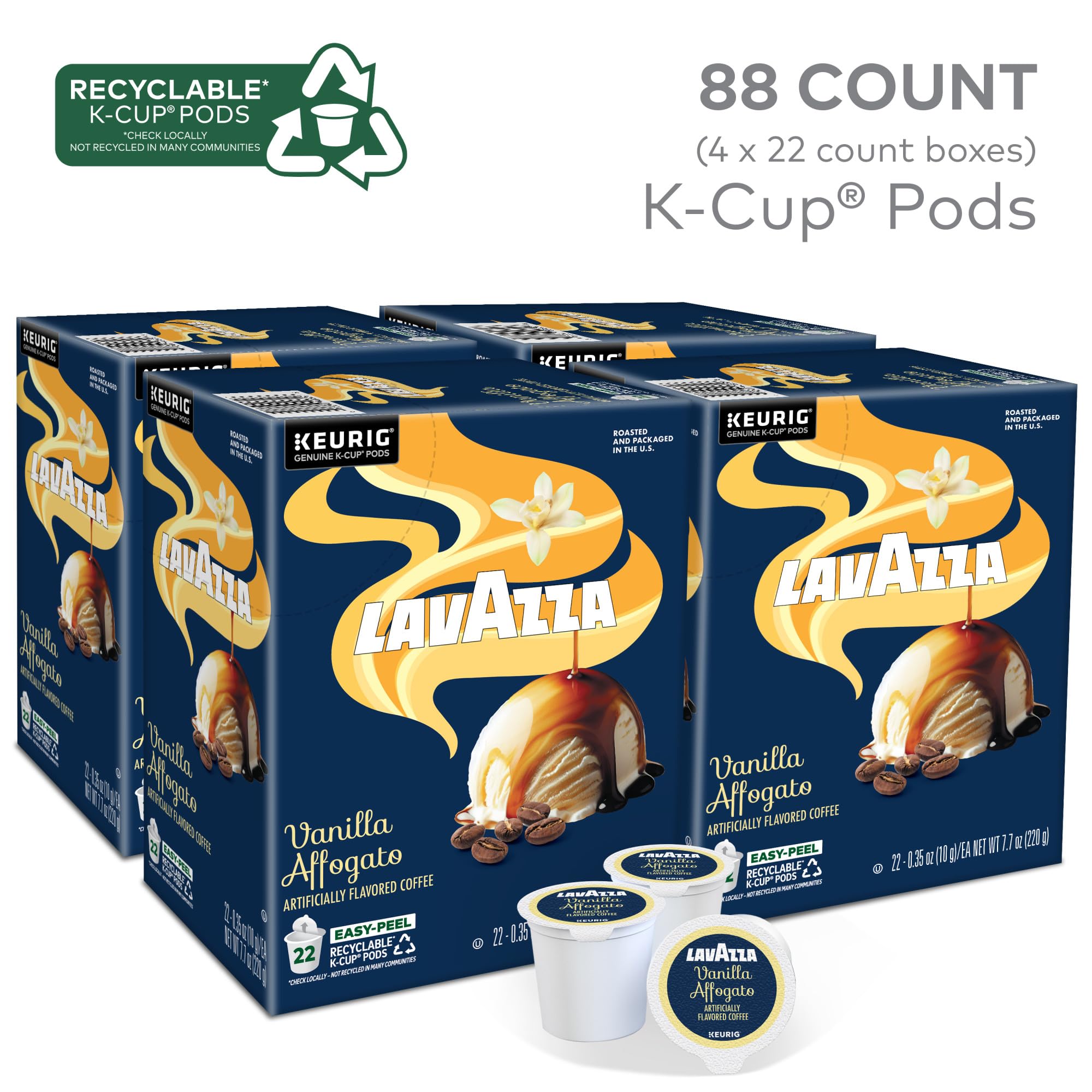 Lavazza cápsula K-Cup en mano lista para usar rápido