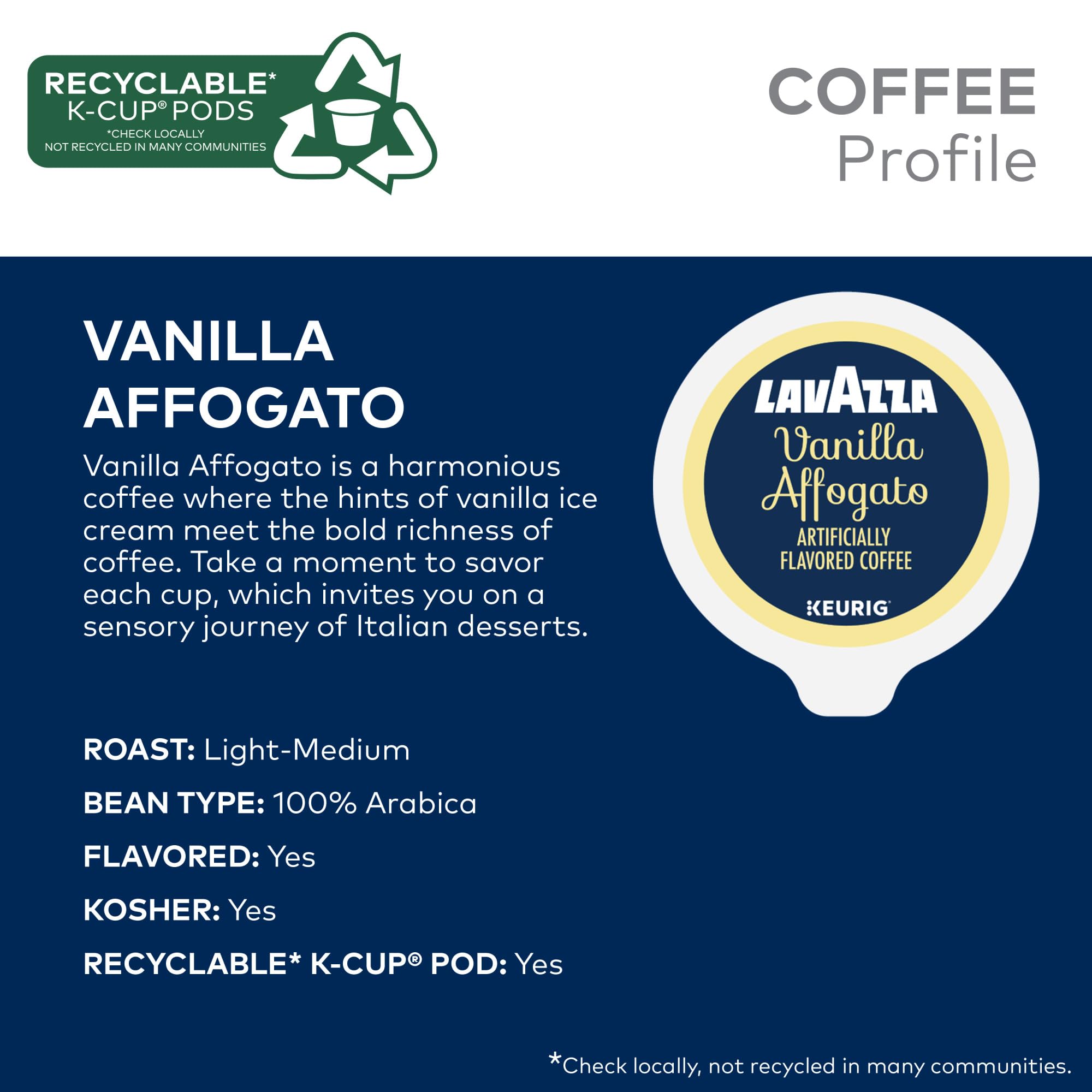 Lavazza etiqueta y nombre legible que garantiza autenticidad