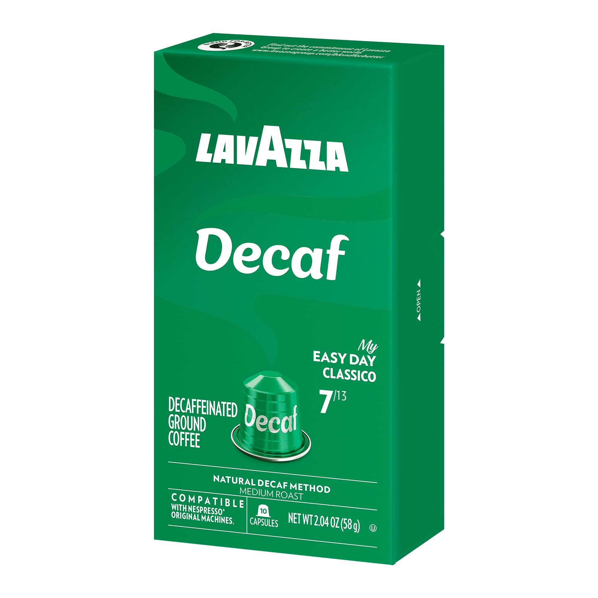 Lavazza etiqueta con origen de granos, información clara y confianza