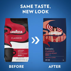 Lavazza Dolcevita detalle de molienda y textura para extracción uniforme