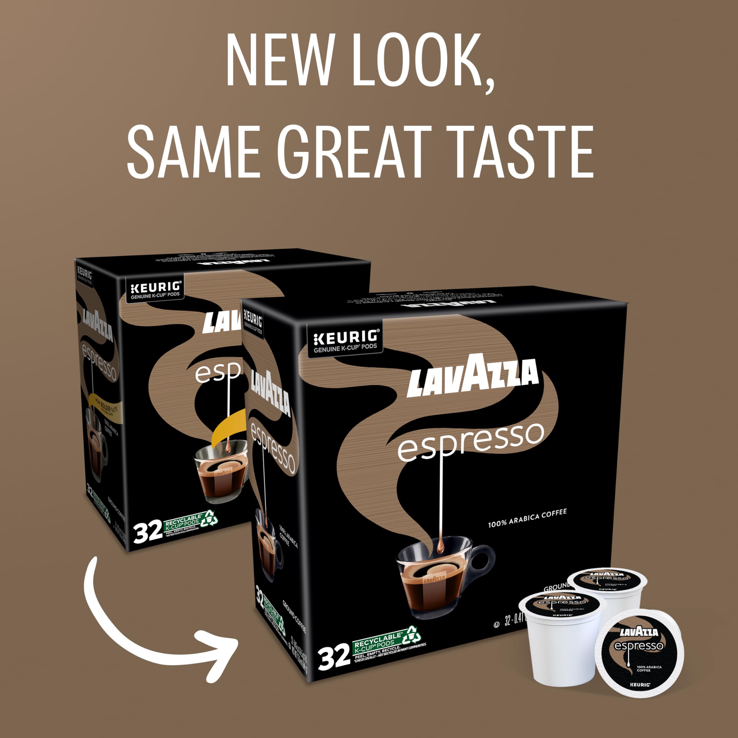 Lavazza taza de espresso preparado con crema mostrando resultado intenso