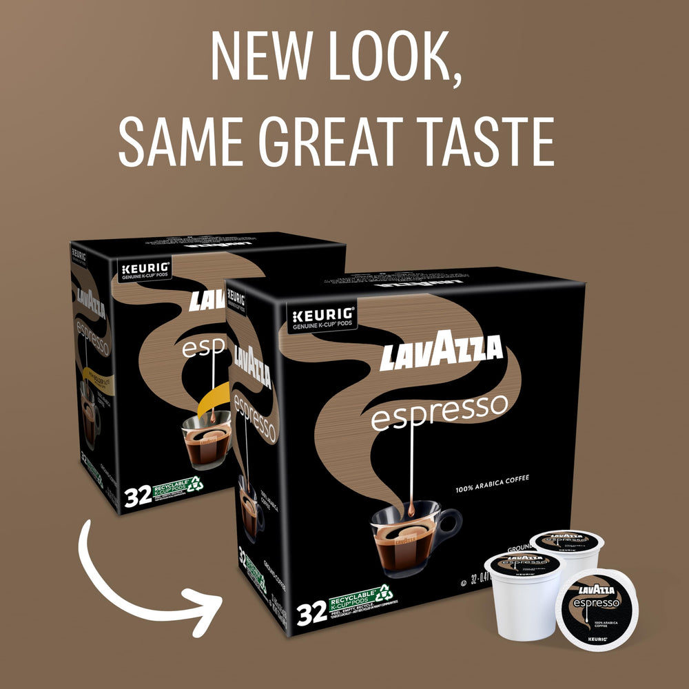 Lavazza taza de espresso preparado con crema mostrando resultado intenso