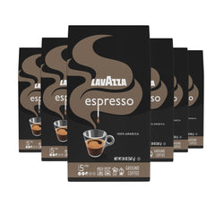 Lavazza frontal del paquete 20 oz mostrando diseño y marca, conveniencia de pack