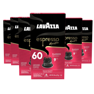 Lavazza frontal paquete cápsulas mostrando diseño y cantidad, conveniencia diaria