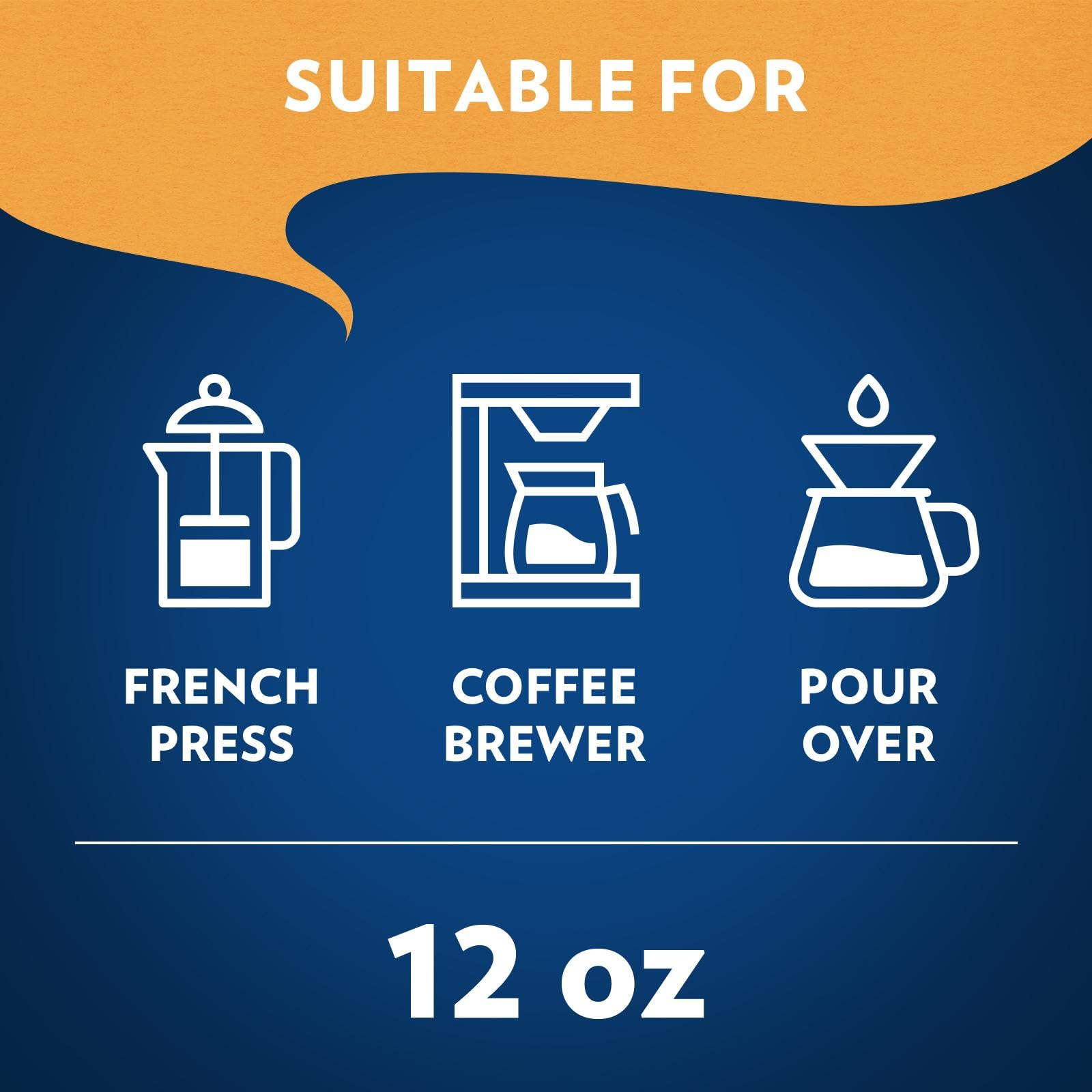 Lavazza etiqueta con logo e información del blend 100% Arábica