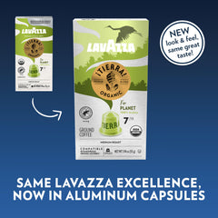 Lavazza cápsulas servidas en taza espresso aportando crema y equilibrio