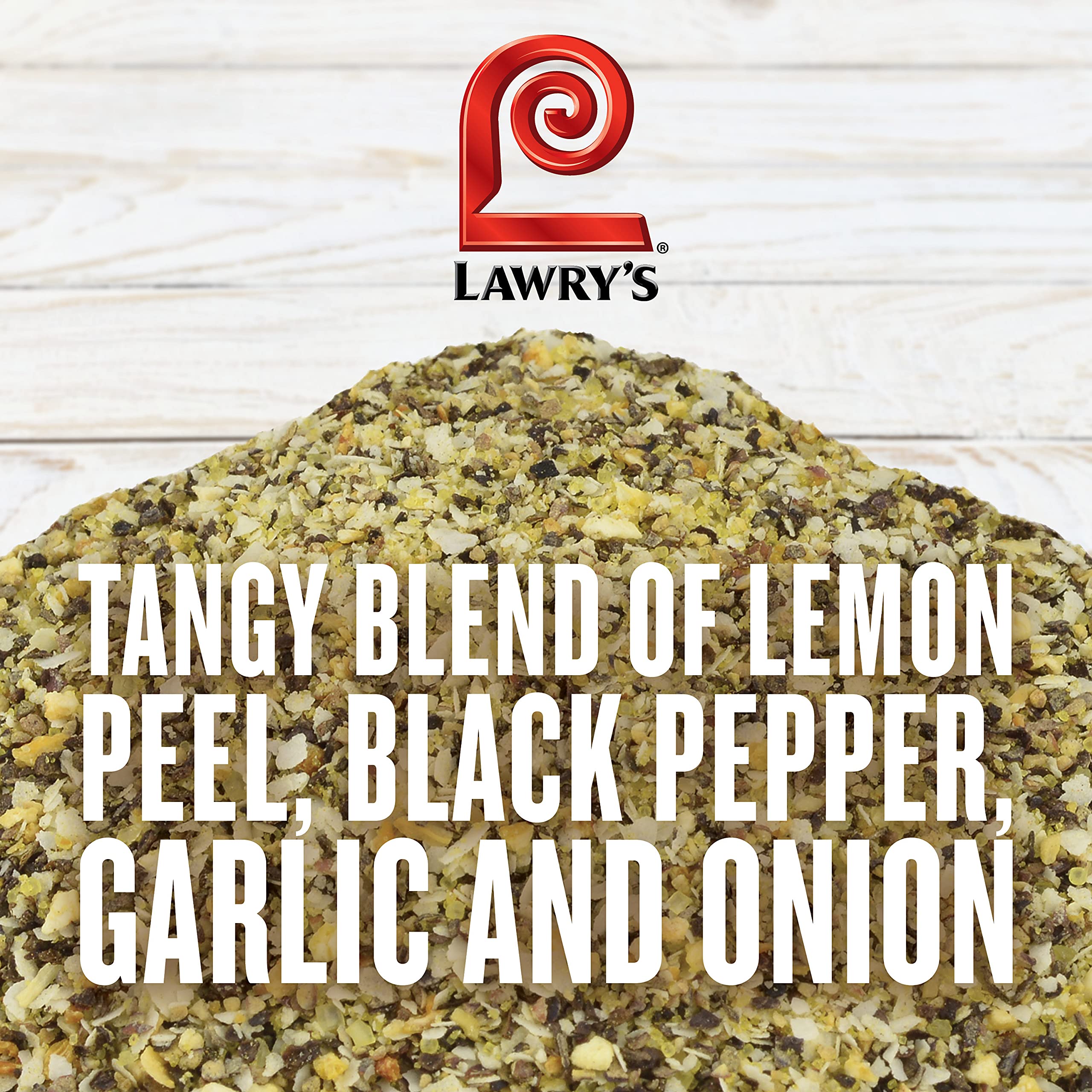 Lawry's tapa abatible en mano para dispensar fácil y rápido