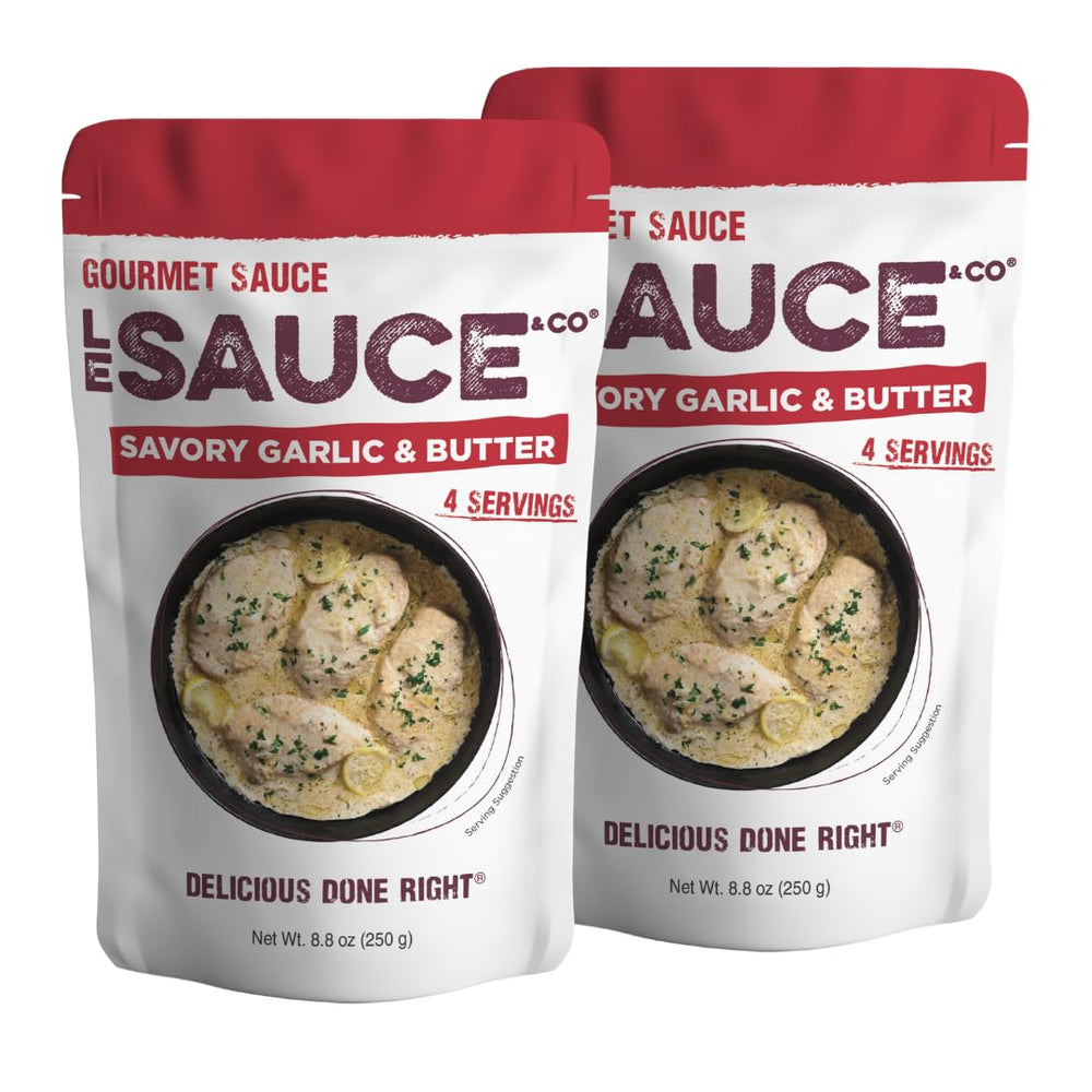 Le Sauce & CO envase frontal mostrando la bolsa y beneficios rápidos