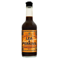 Lea & Perrins botella 290 ml frente mostrando etiqueta clásica y facilidad de uso
