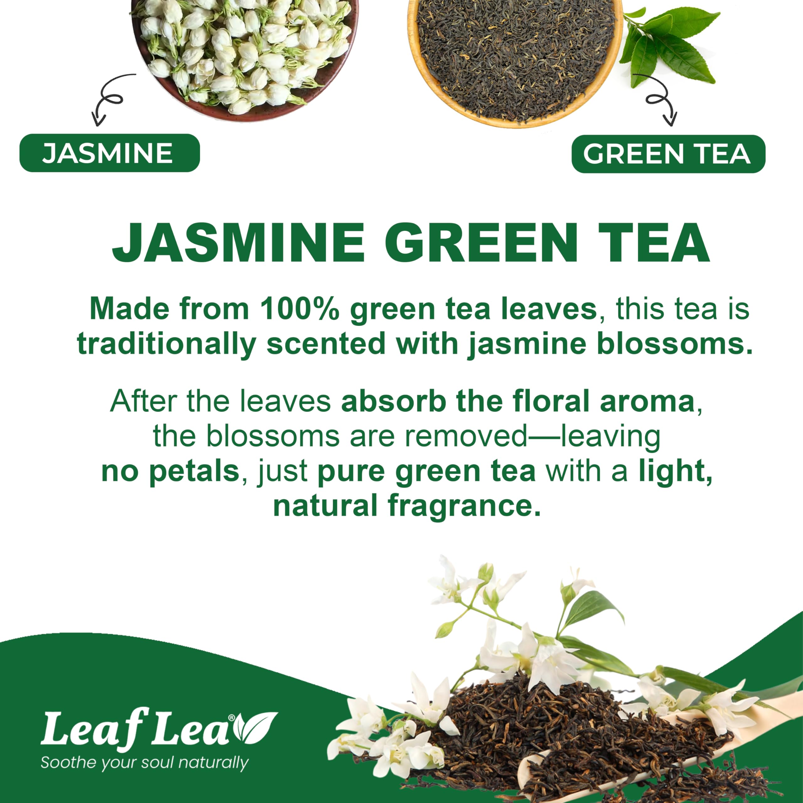 LeafLea bolsa foil abierta que mantiene frescura y fragancia natural