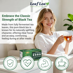 LeafLea bolsita infusionando en taza humeante, sabor intenso