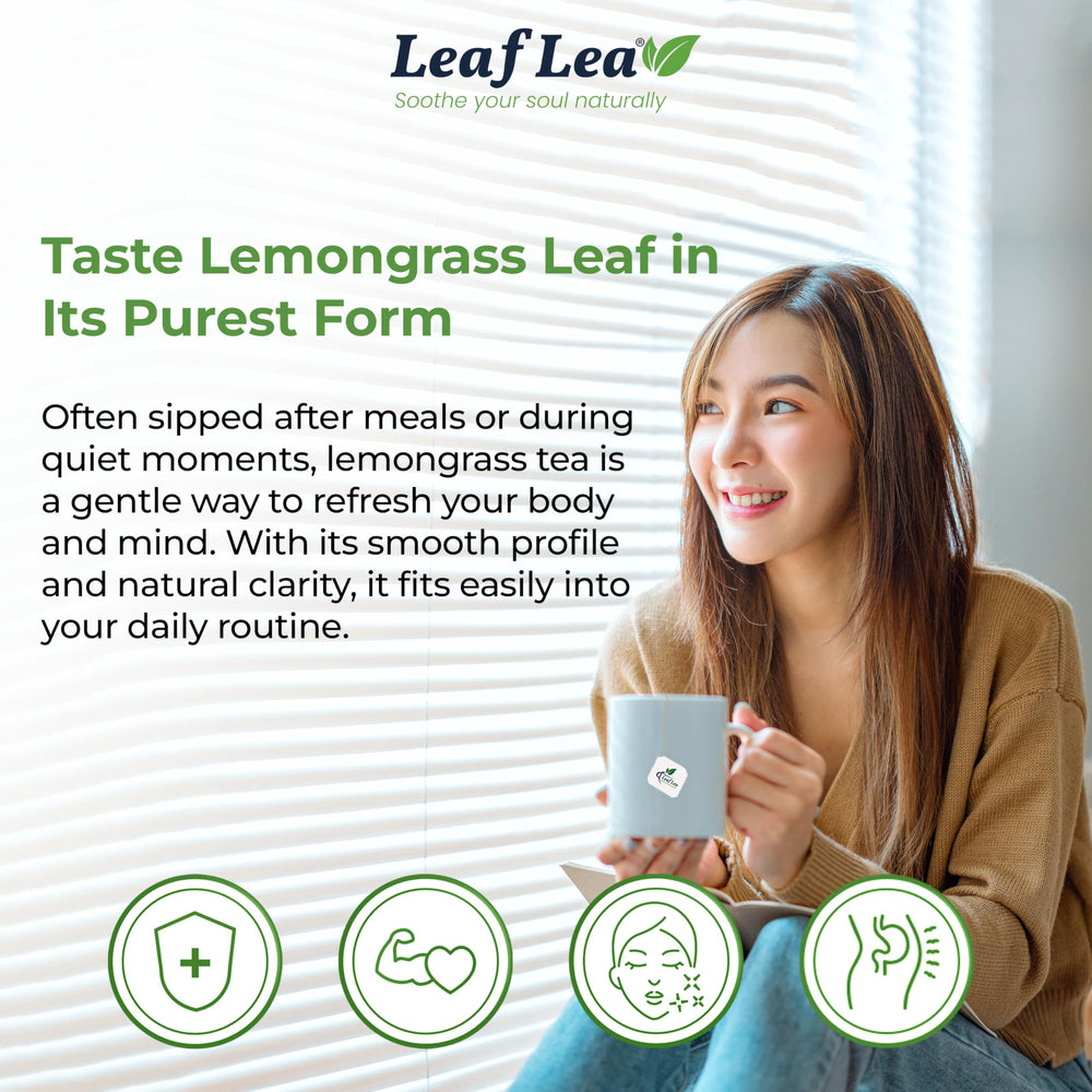 LeafLea hojas de lemongrass cerca mostrando textura natural