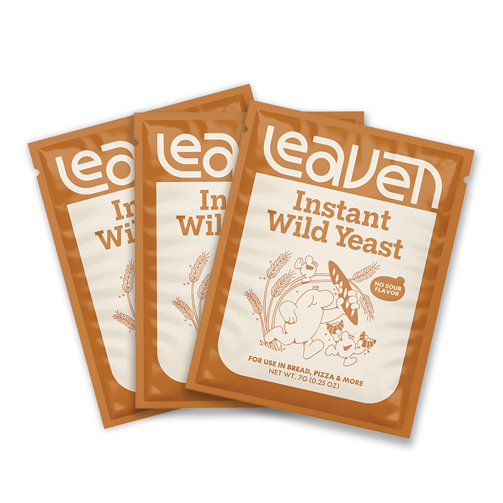 Leaven Foods paquete frontal mostrando diseño y beneficios visibles
