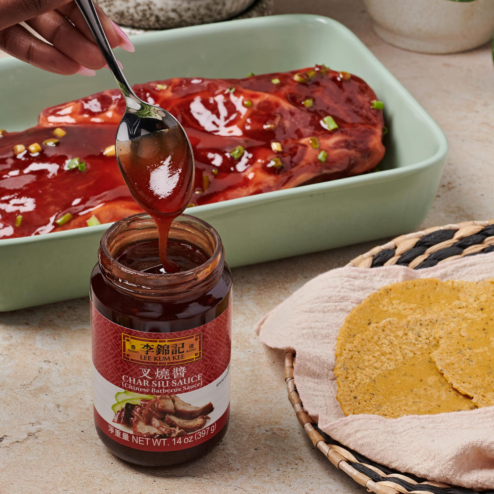 Lee Kum Kee tofu glaseado demostrando versatilidad en platos vegetarianos