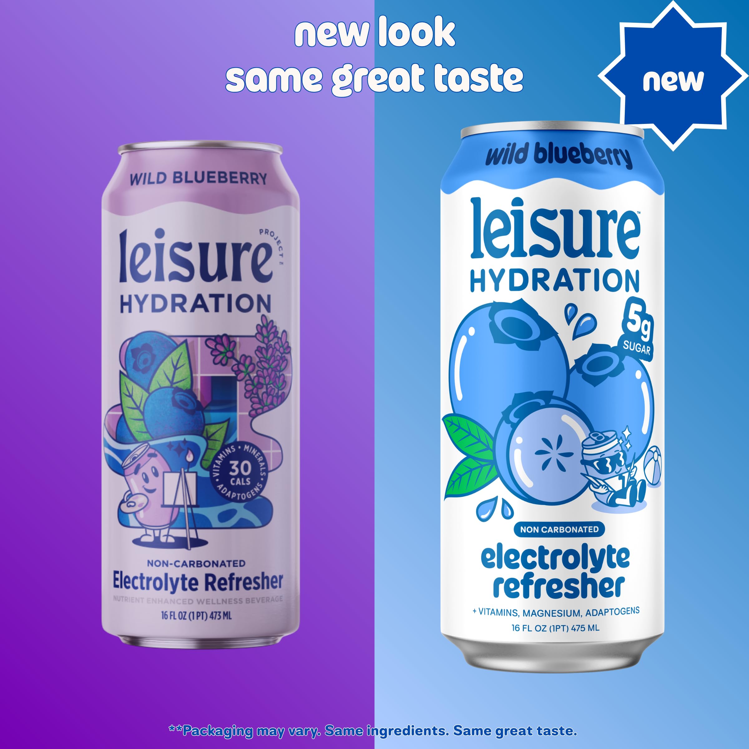 Leisure lata de Tropical Mango en mano mostrando tamaño y utilidad para llevar