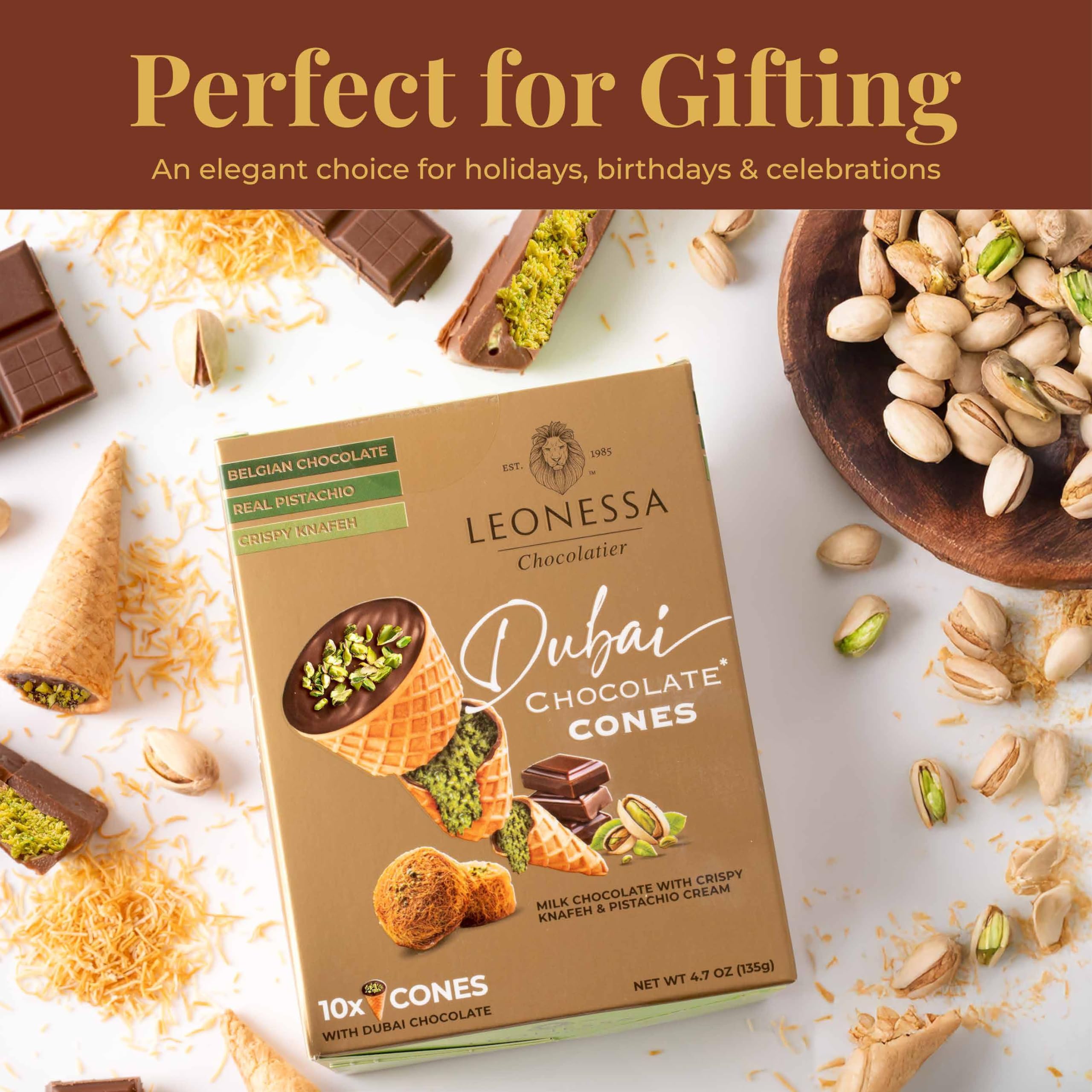 Leonessa cono servido junto a café para disfrutar intensidad y aroma