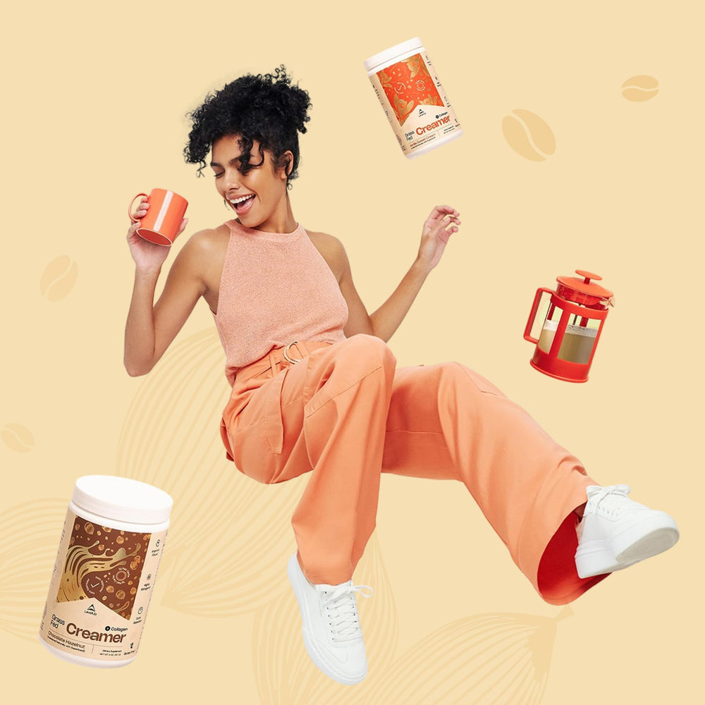 LevelUp creamer espuma tipo latte en taza para una bebida suave