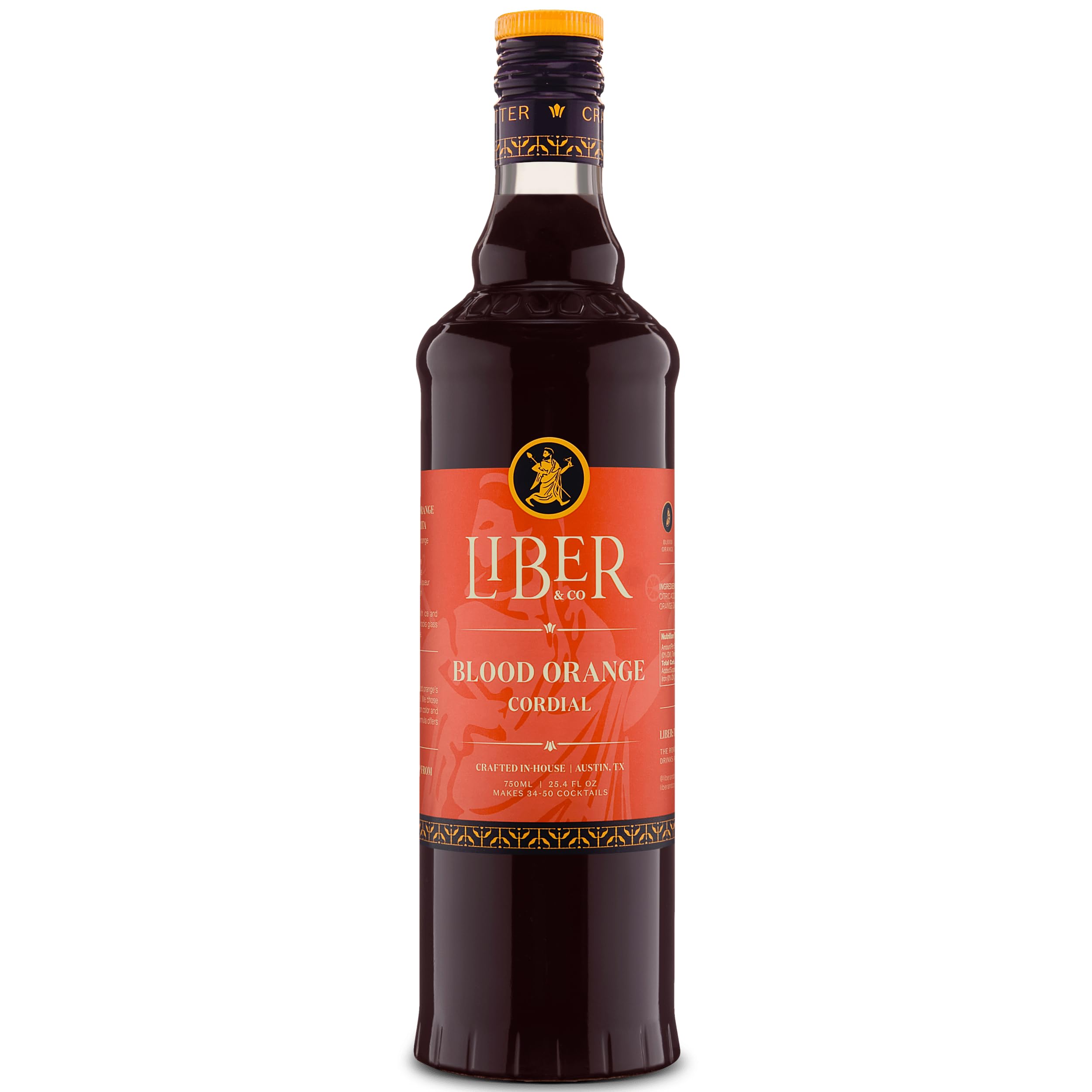 Liber & Co. botella frontal con color intenso y atractivo visual