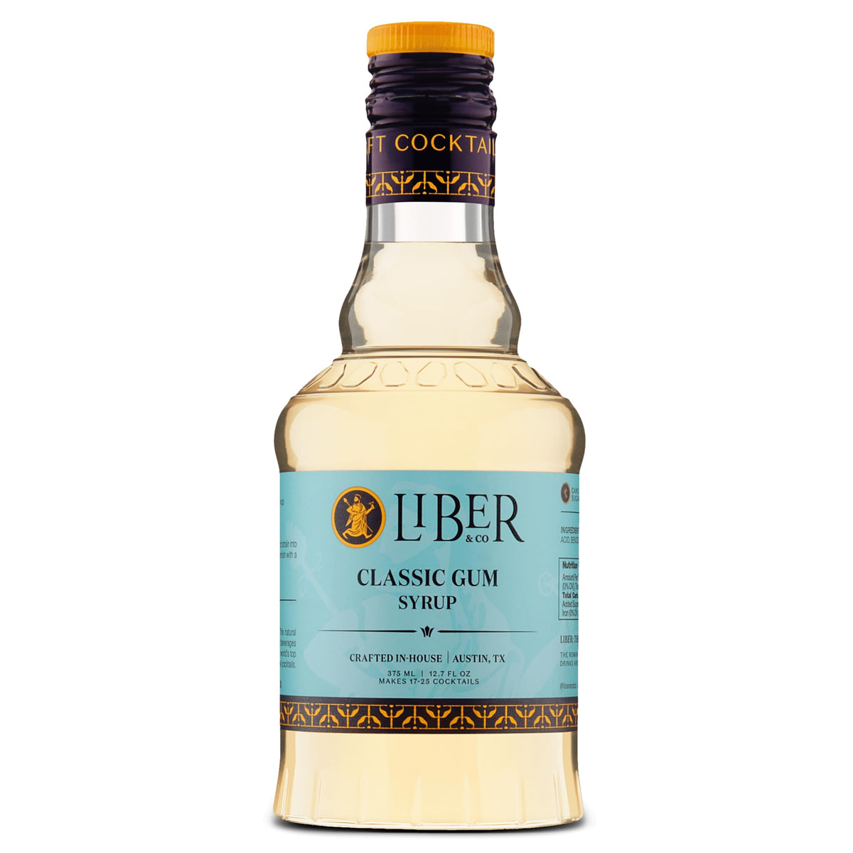 Liber & Co. botella frontal mostrando tamaño y presentación profesional