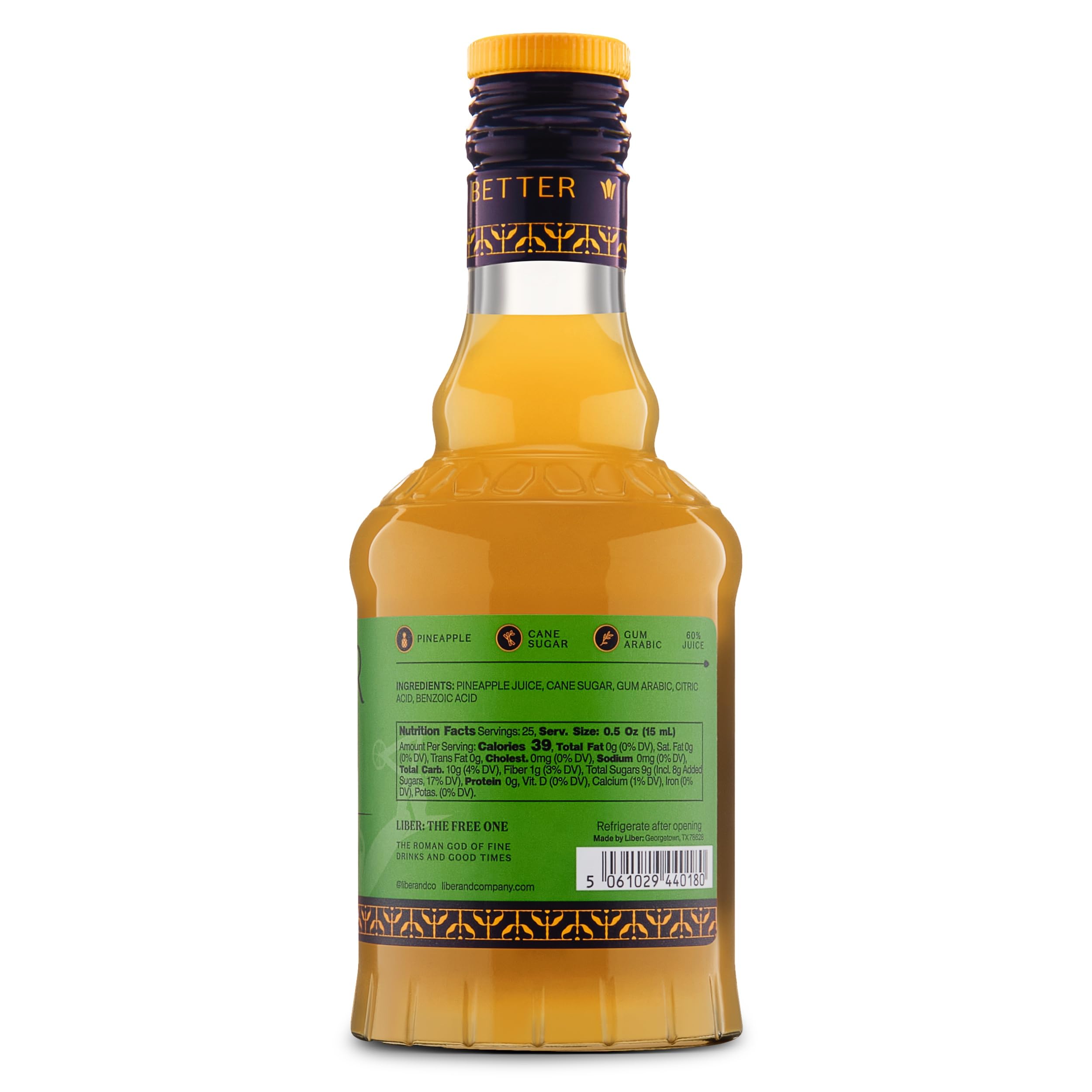 Liber & Co. piñas de Costa Rica y jarabe, sabor natural y calidad