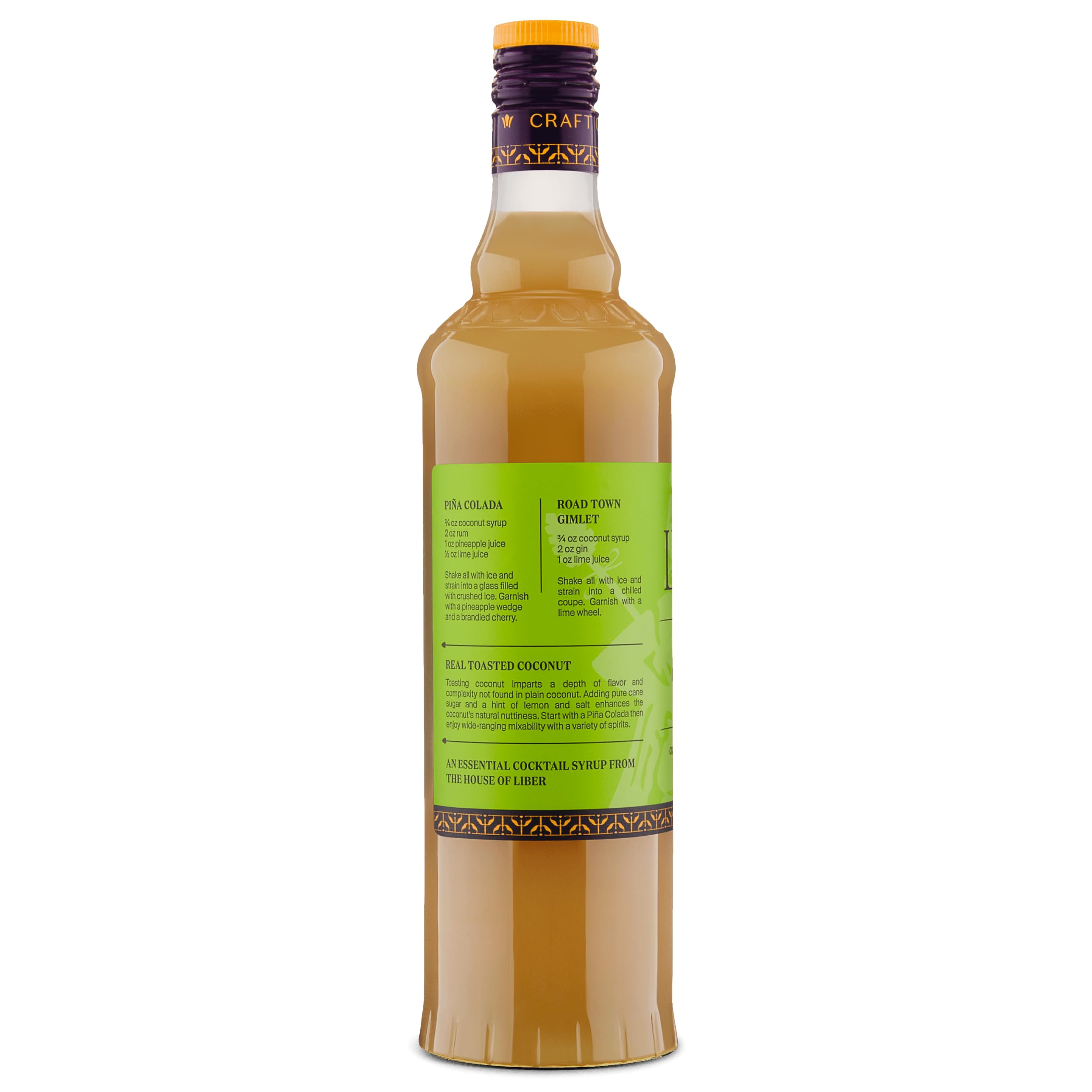 Liber & Co. botella junto a vaso para comparar tamaño y rendimiento