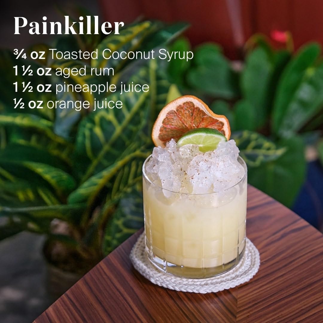 Liber & Co. Piña Colada preparada con sirope para mejor sabor