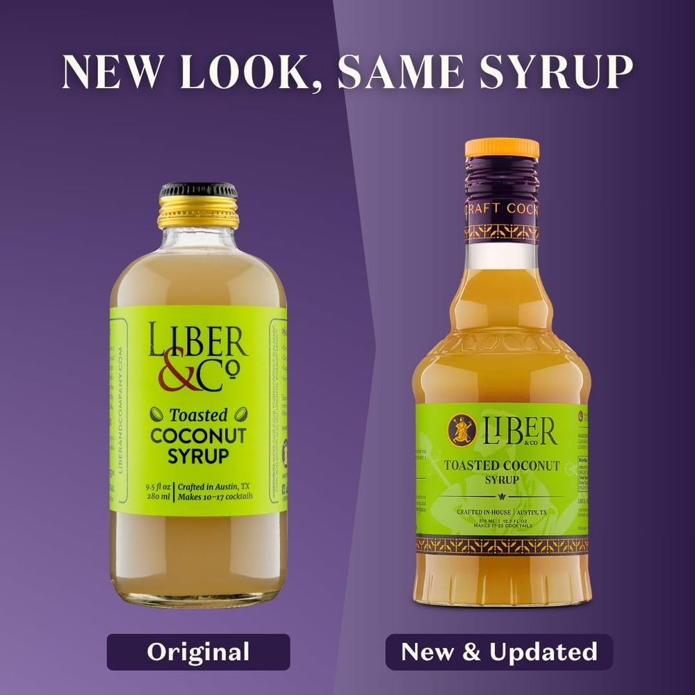 Liber & Co. sirope agregándose a café para aroma tropical